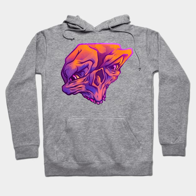Purple Skull Hoodie by Graffitidesigner